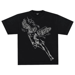 DIVINE FEMININE - BLACK TEE tee by OVD - view 1