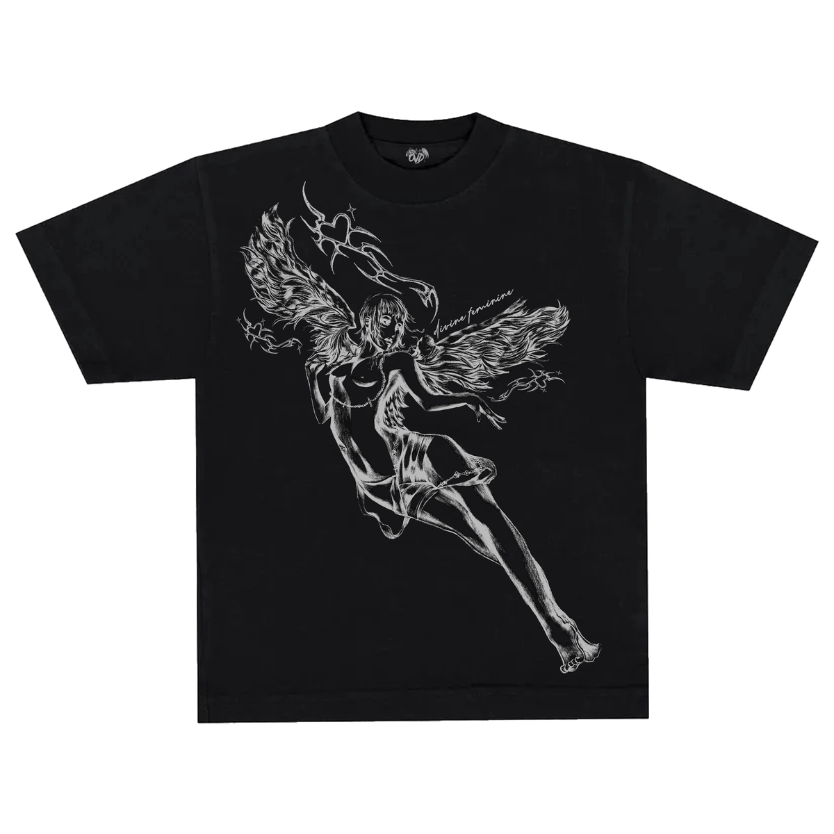 DIVINE FEMININE - BLACK TEE tee by OVD - view 1