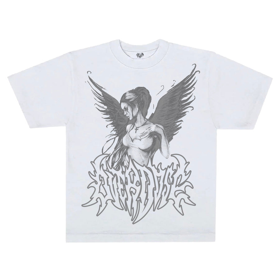 "SHADOW ANGEL" - WHITE TEE