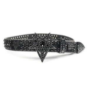OVD STUDDED BELT - BLACK belt by OVD - view 1