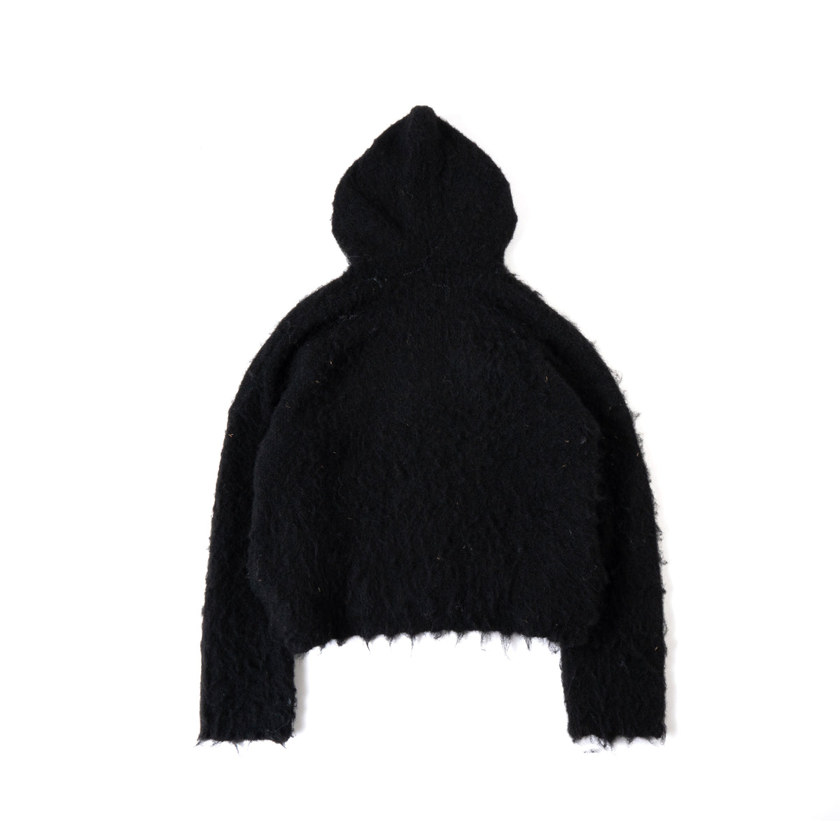 "ANGEL" MOHAIR ZIP - BLACK