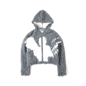 ANGEL MOHAIR ZIP - GREY hoodie by OVD - view 1