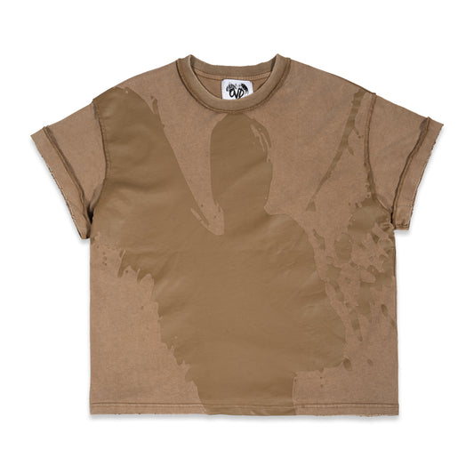 "ANGEL" WASHED TEE - MOCHA