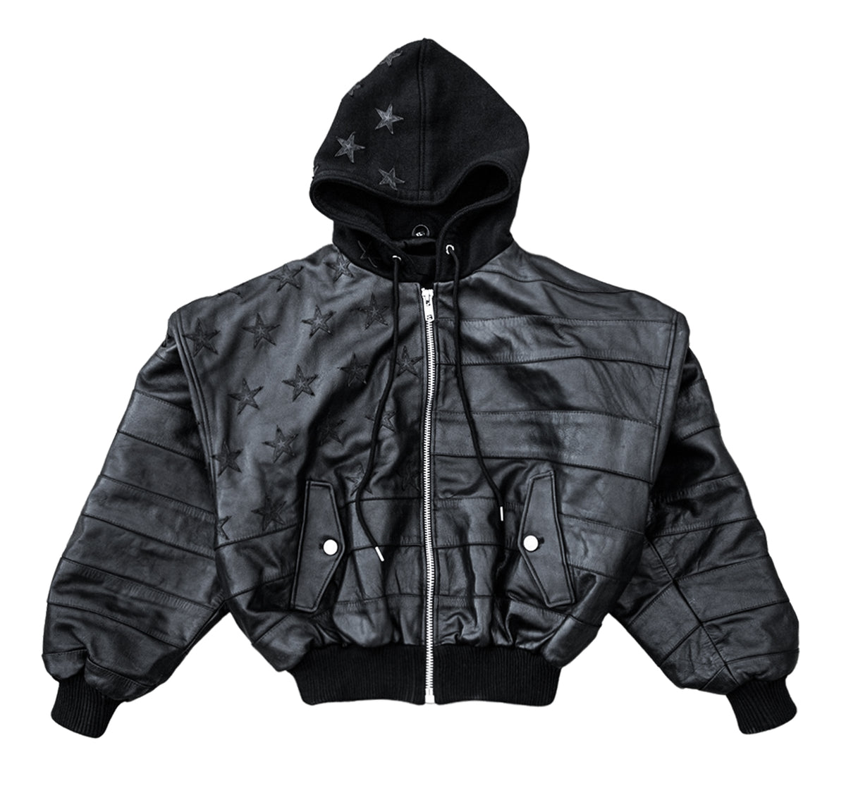 "BLKAMERIKA" LEATHER BOMBER