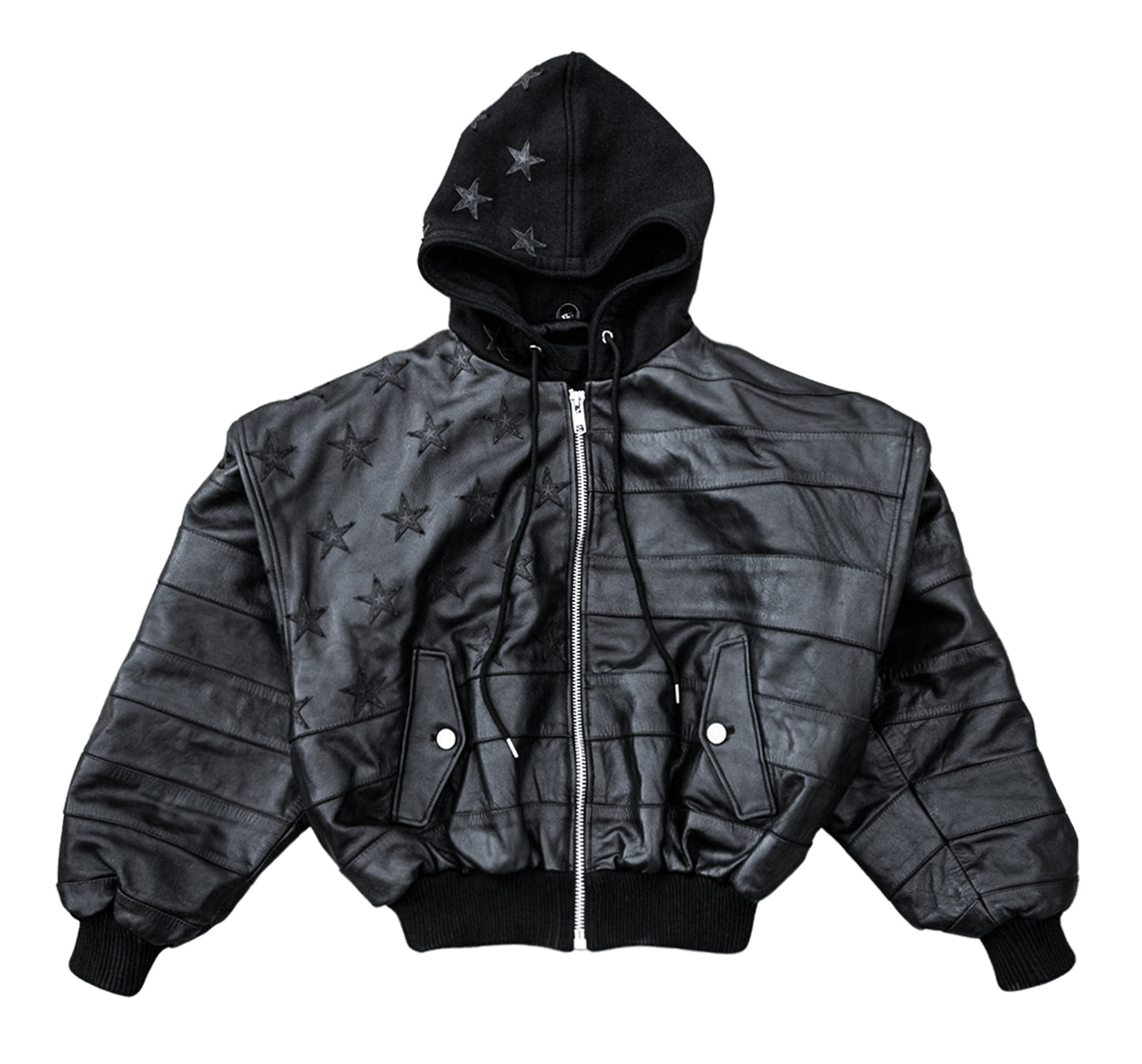 "BLKAMERIKA" LEATHER BOMBER