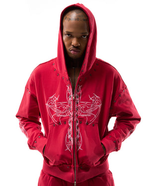 BLOODANGL ZIP UP zip-up hoodie by OVD - view 1