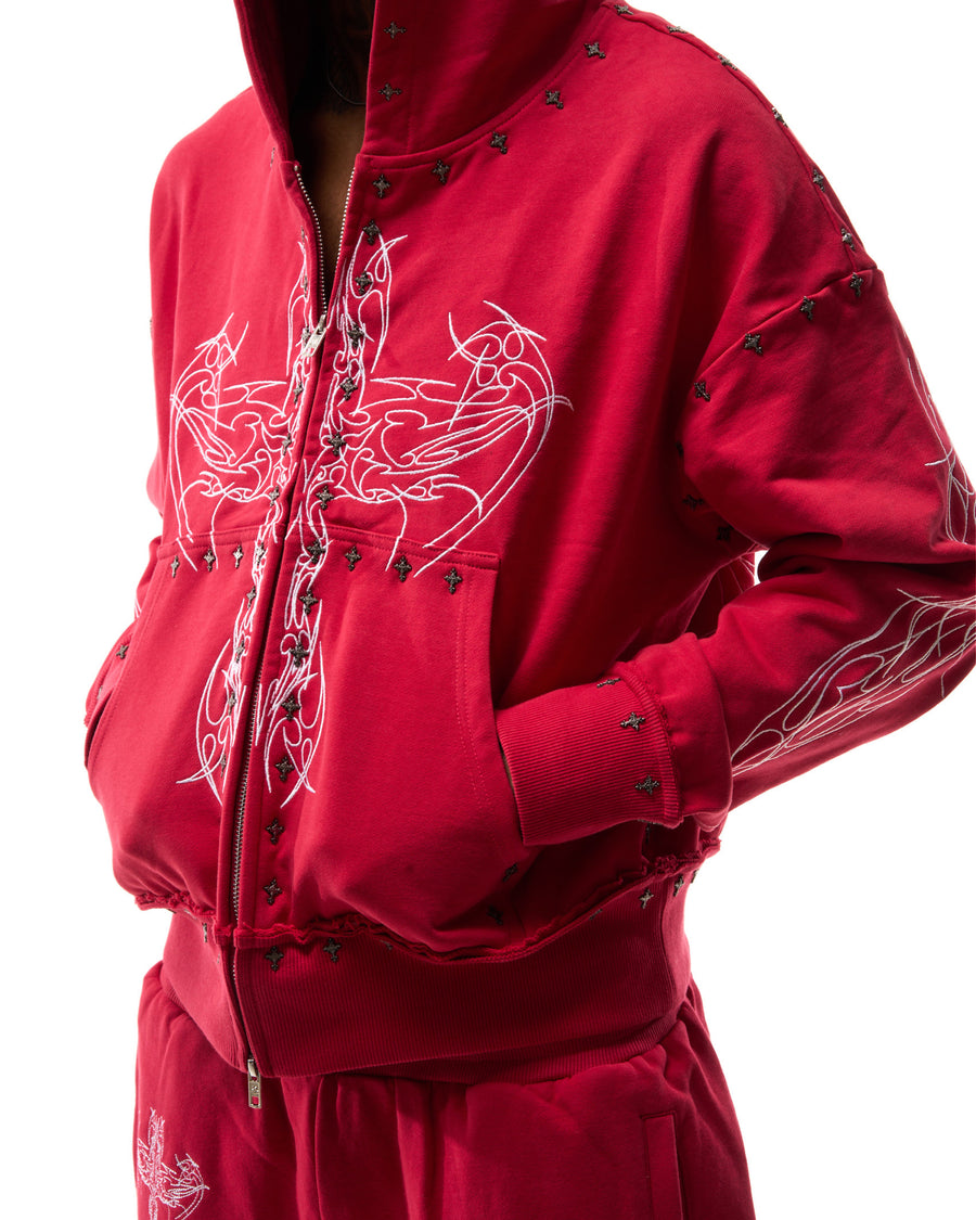 "BLOODANGL" ZIP UP