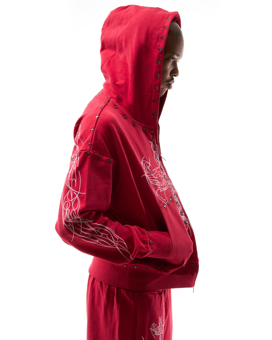 "BLOODANGL" ZIP UP