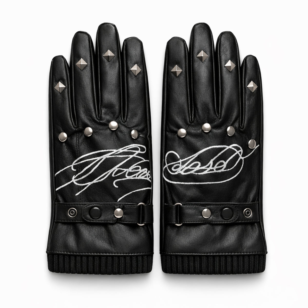 "CALIGRAPHY" LEATHER GLOVES