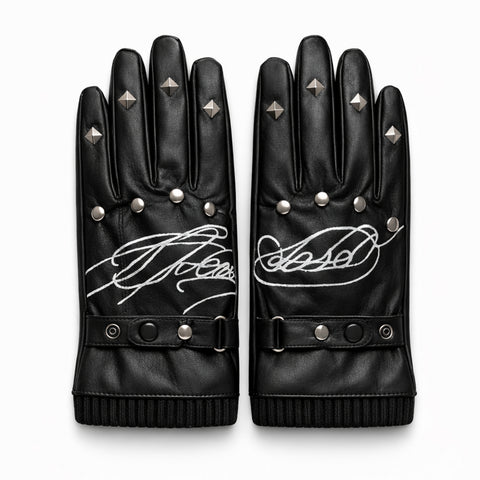 "CALLIGRAPHY" LEATHER GLOVES