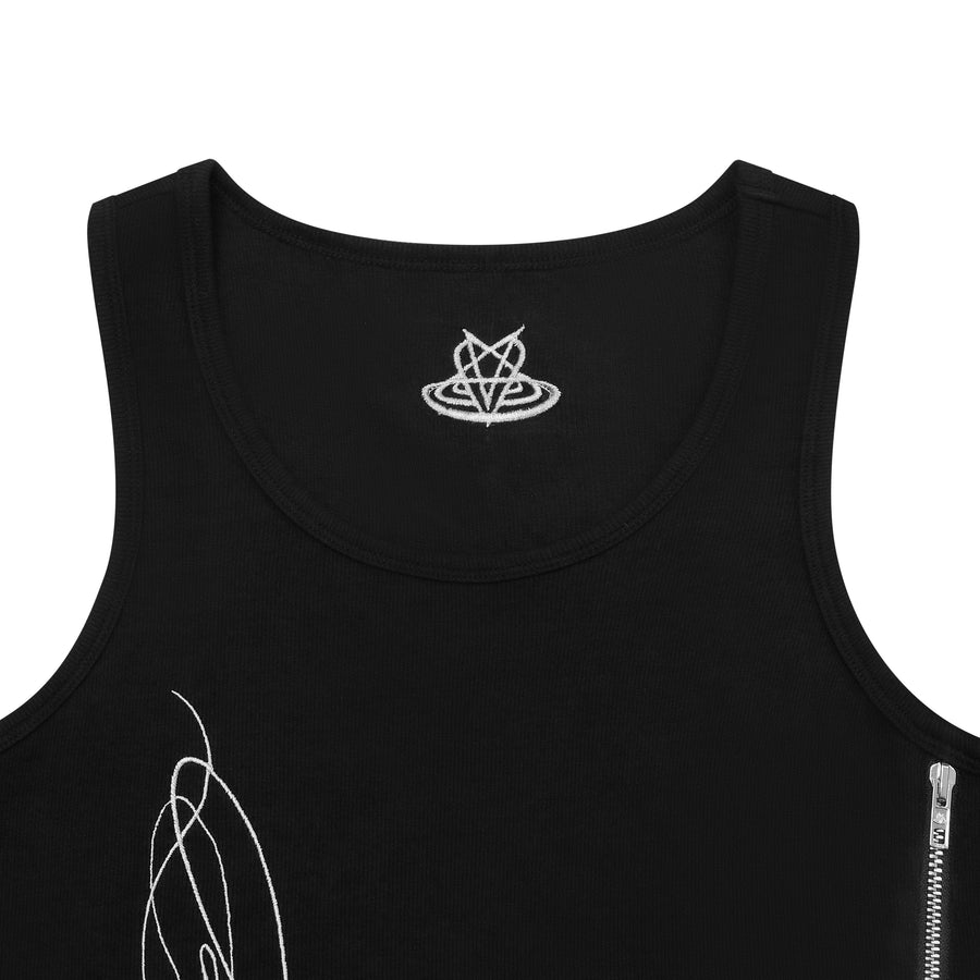 "CALLIGRAPHY" TANK - MIDNIGHT