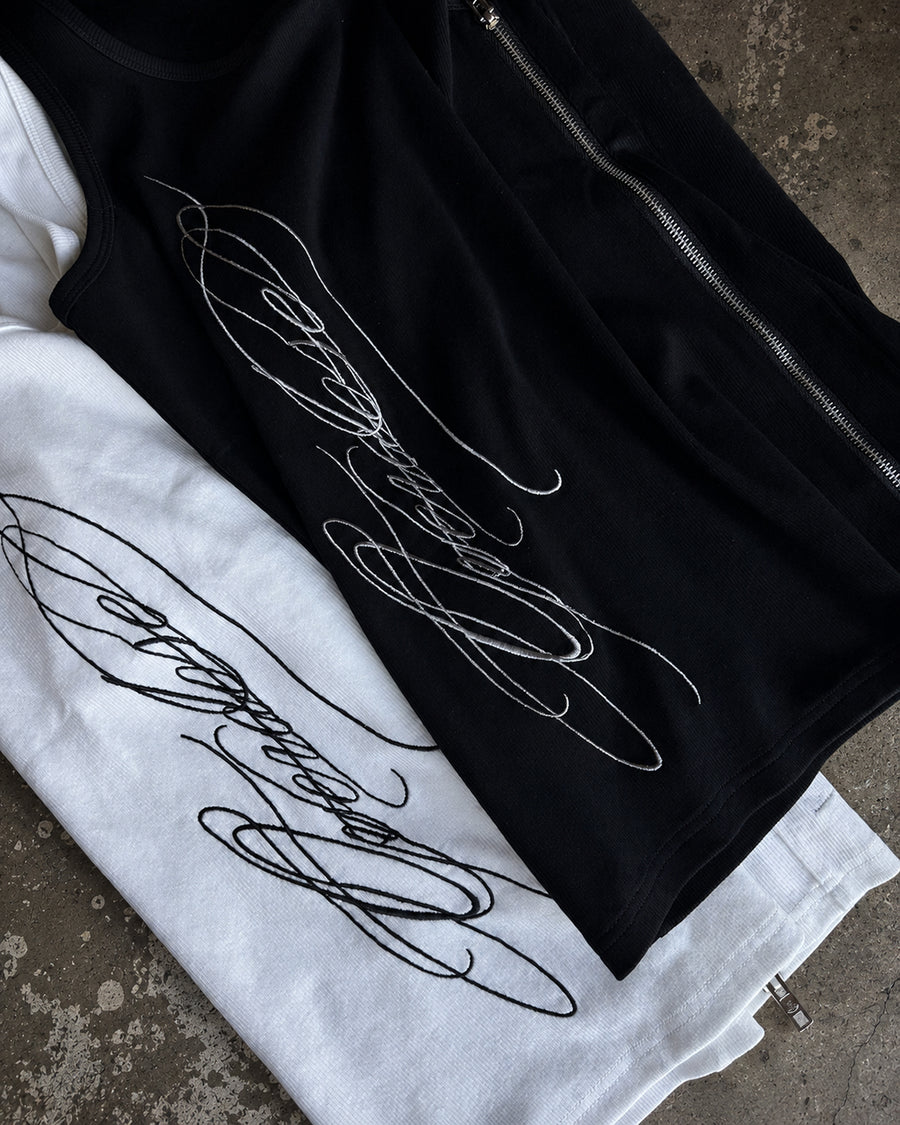 "CALLIGRAPHY" TANK - MIDNIGHT
