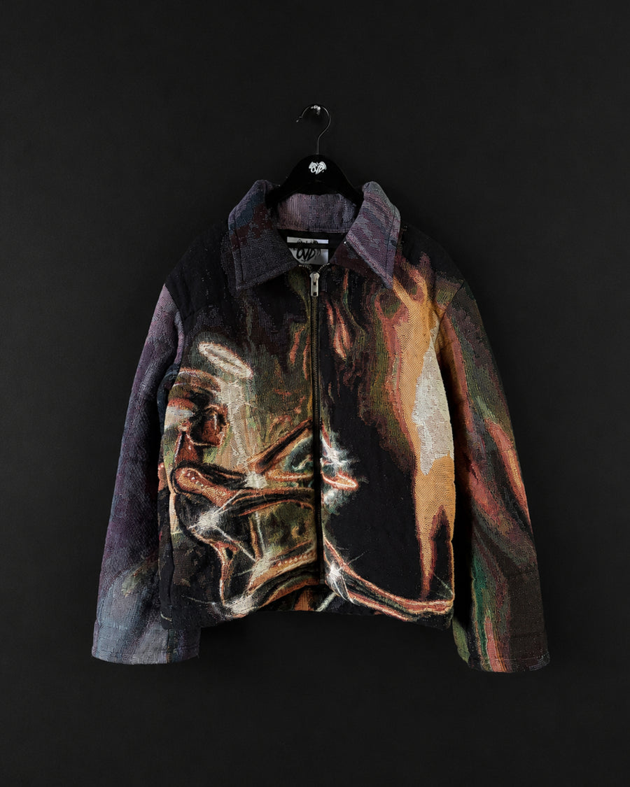 "CONSTELLATION OF SATURN" WOVEN PUFFER