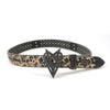 "OVD STUDDED BELT" - DRKLEOPARD