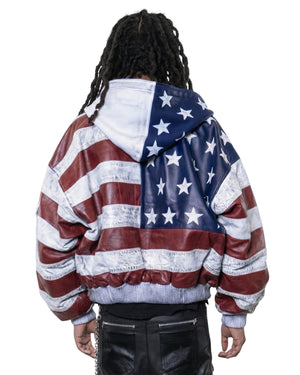 DRTYAMERIKA LEATHER BOMBER bomber jacket by OVD - view 1