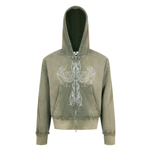 EARTHANGL ZIP UP zip-up hoodie by OVD - view 1