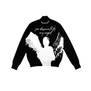 GOD FORGIVE ME - BLACK / WHITE hoodie by OVD - view 1