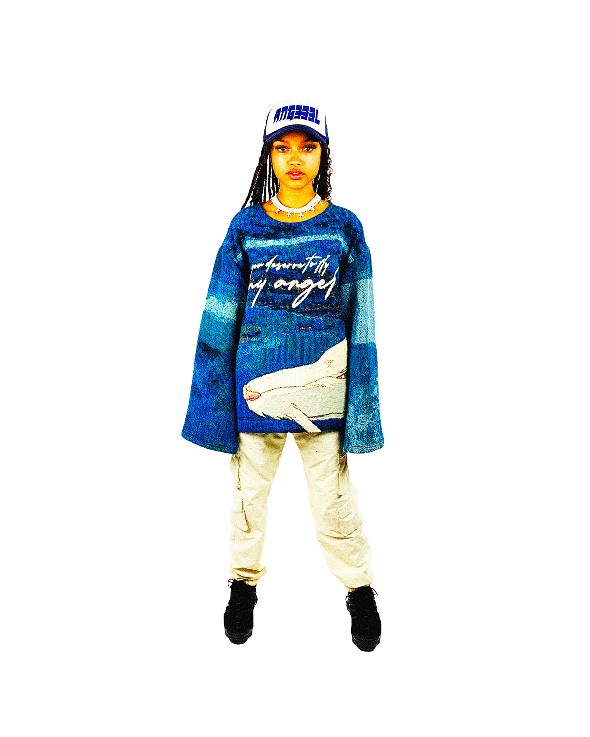 YOU DESERVE TO FLY MY ANGEL - SPIRITED AWAY KNIT hoodie by OVD - view 4