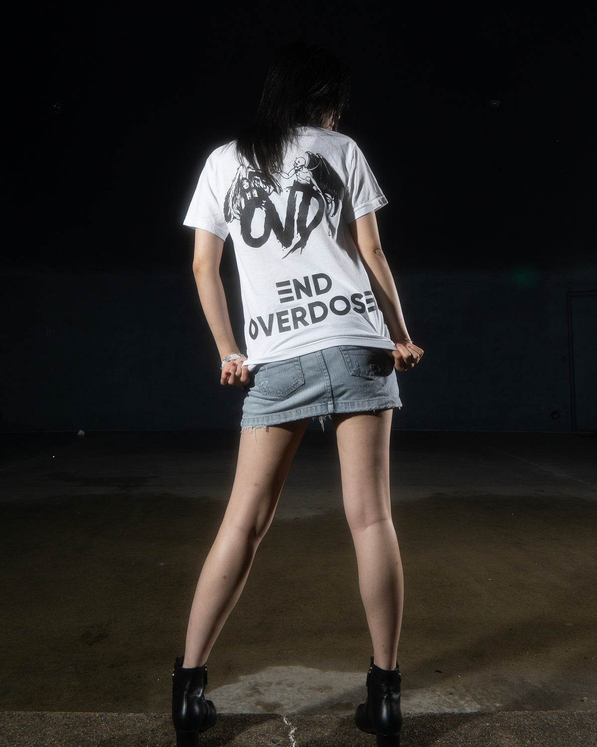 YOU DONT GET ME HIGH ANYMORE - WHITE TEE tee by OVD - view 4