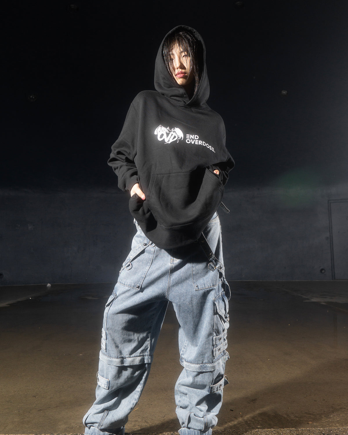 YOU DONT GET ME HIGH ANYMORE - BLACK HOODIE hoodie by OVD - view 4