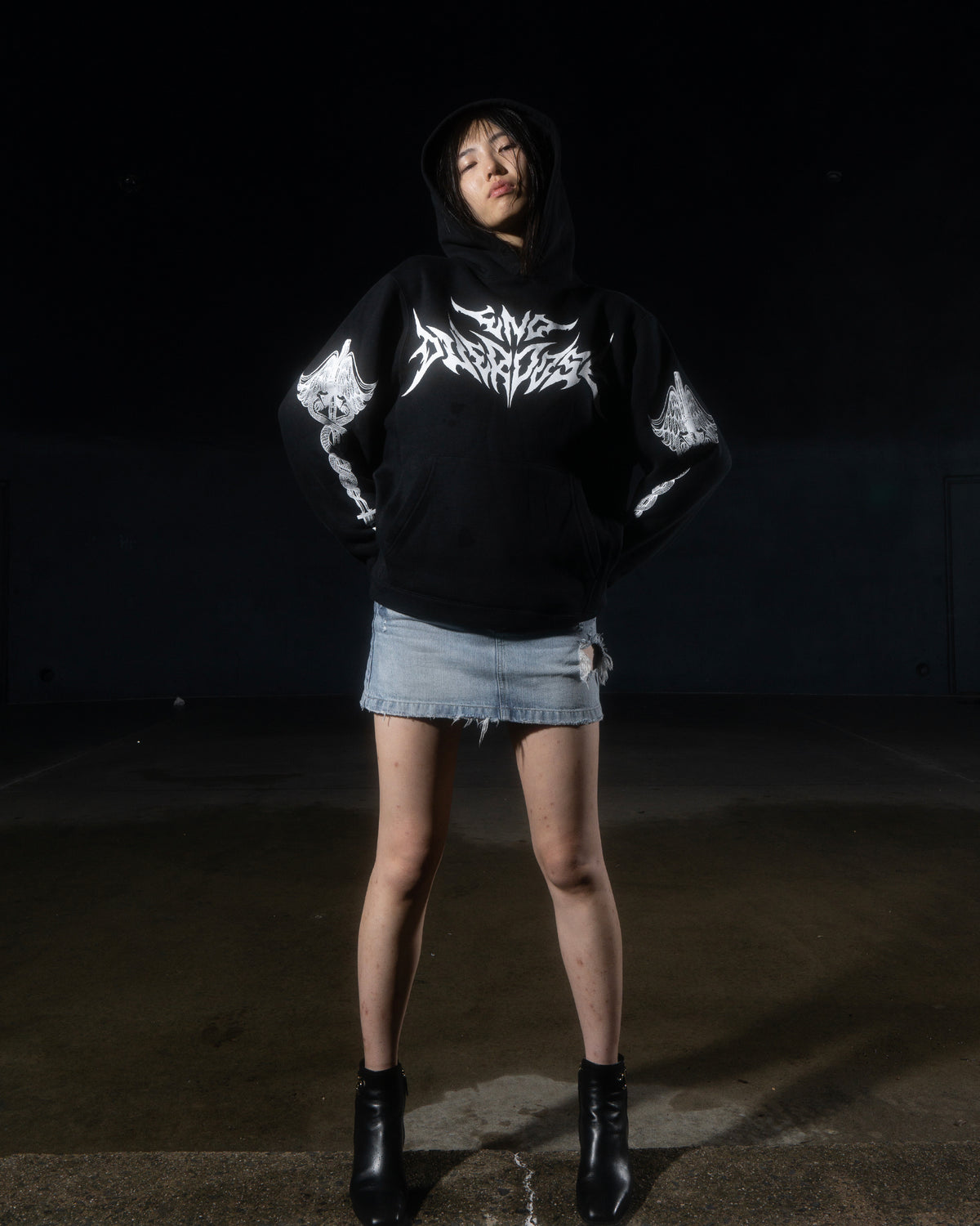 END OVERDOSE - HVY MTL BLACK HOODIE hoodie by OVD - view 2