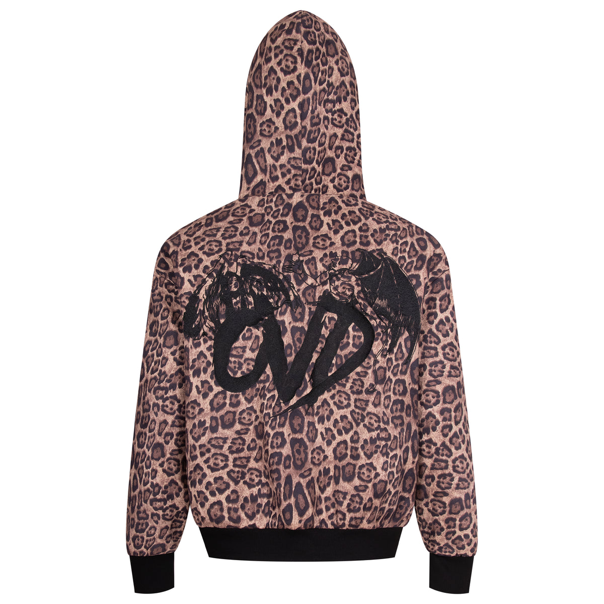 "LEOPARD" REVERSIBLE SHERPA HOODIE