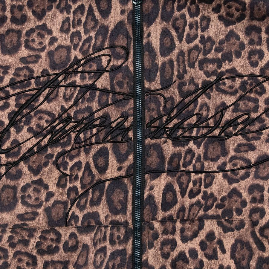 "LEOPARD" REVERSIBLE SHERPA HOODIE