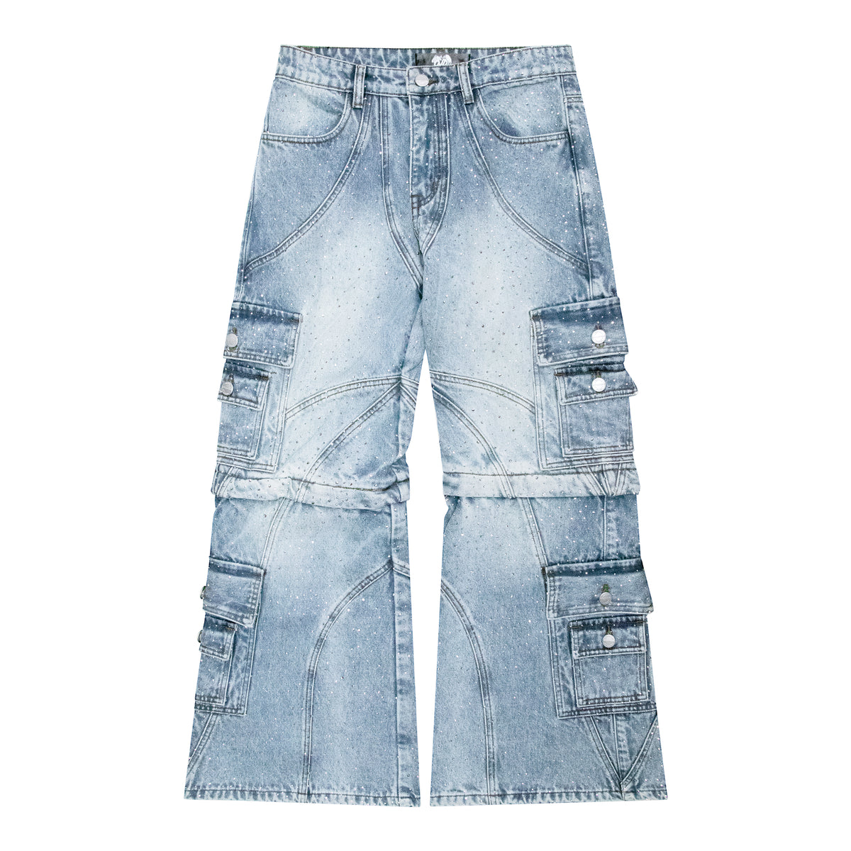 "LGHTCRYSTL" TRNSFRMR DENIM