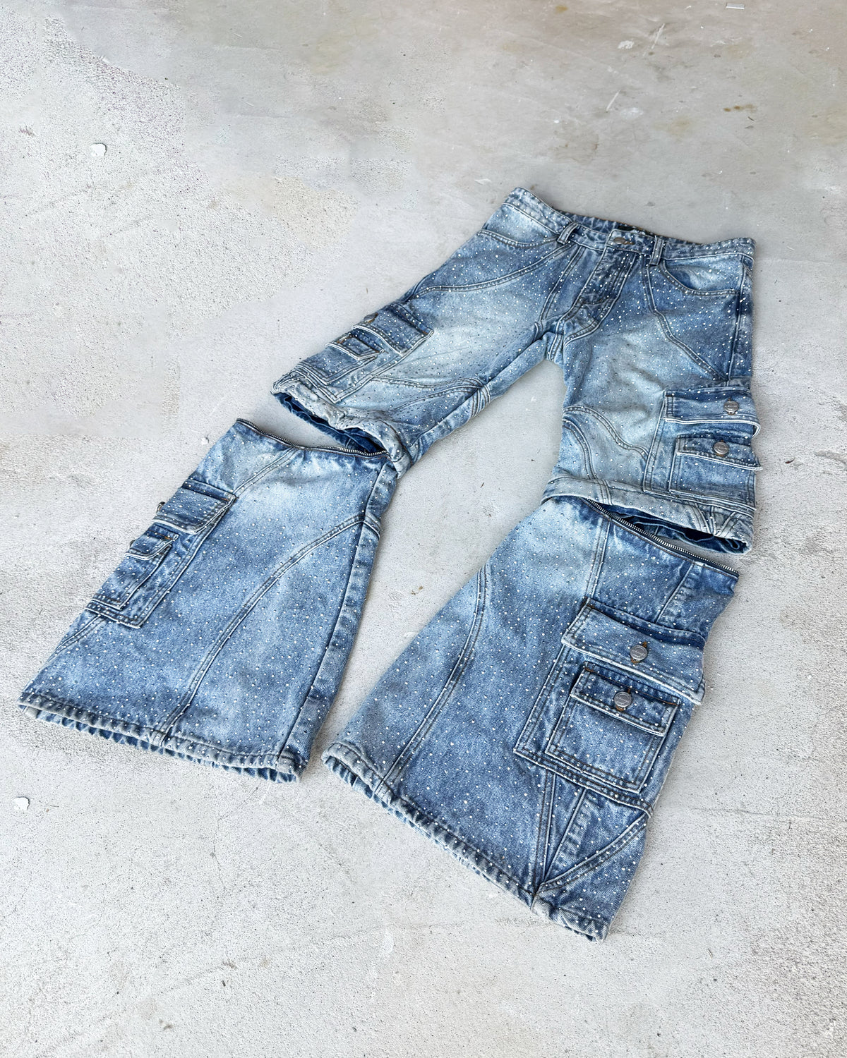 "LGHTCRYSTL" TRNSFRMR DENIM