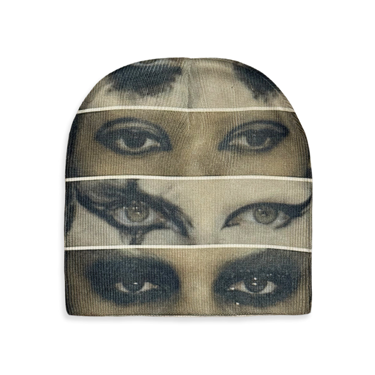 "eye makeup" beanie