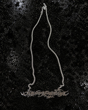 "TRIBAMETAL" LOGO NECKLACE