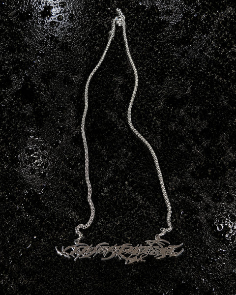 "TRIBAMETAL" LOGO NECKLACE