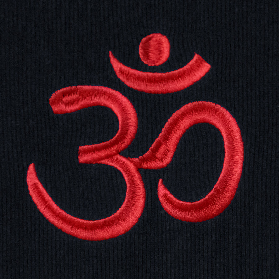 "OM" CONTRAST L/S - BLACK/RED
