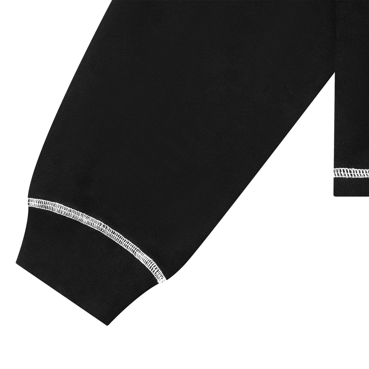 "OM" CONTRAST L/S - BLACK/WHITE