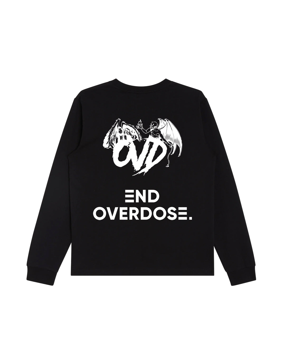 YOU DONT GET ME HIGH ANYMORE - BLACK L/S tee by OVD - view 2