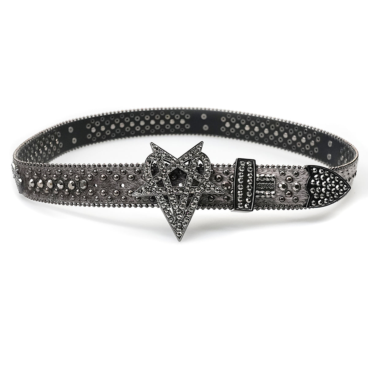 OVD STUDDED BELT - WOLF GREY belt by OVD - view 1