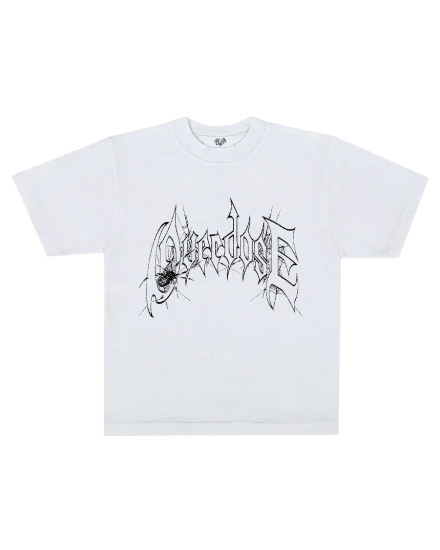 "OVERDOSE WEB LOGO" TEE - WHITE