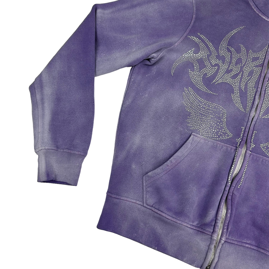 1 OF 1 "SWORD OF DIVINITY" WASHED PURPLE FULL ZIP