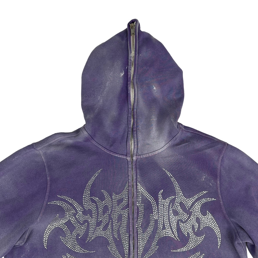 1 OF 1 "SWORD OF DIVINITY" WASHED PURPLE FULL ZIP
