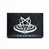 "S999TURN CARD HOLDER" - BLACK PYTHON