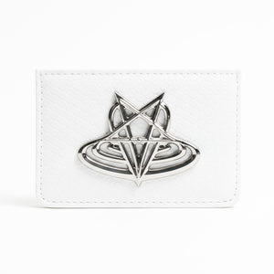 "S999TURN CARD HOLDER" - WHITE PYTHON