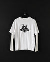 "SATURN IS LOVE" DOUBLE LAYERED MESH L/S