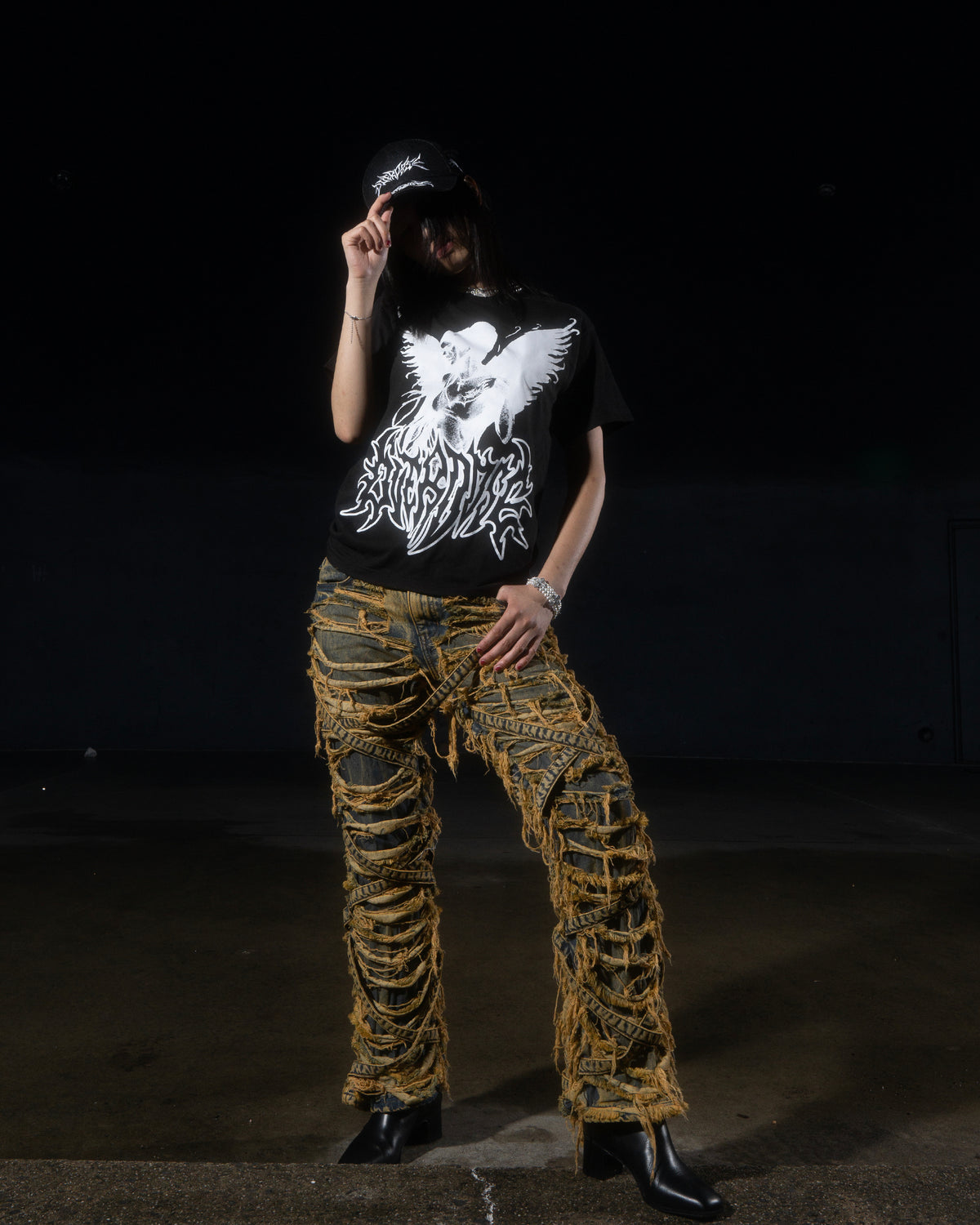 SHADOW ANGEL - BLACK TEE tee by OVD - view 2