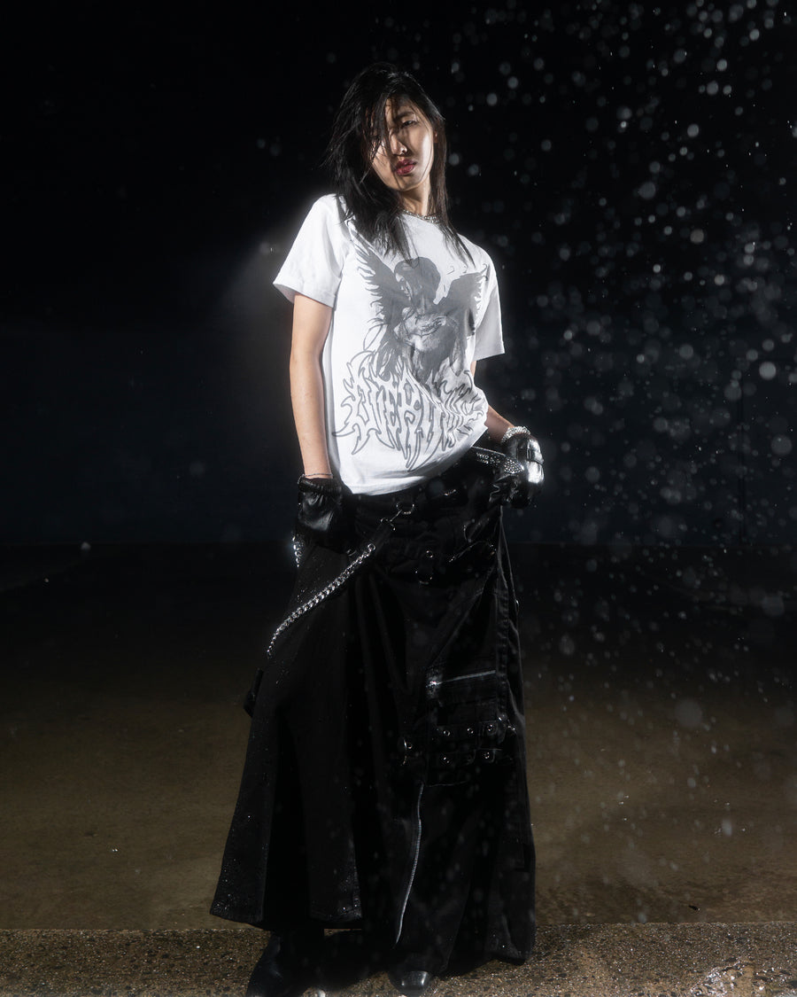 "SHADOW ANGEL" - WHITE TEE