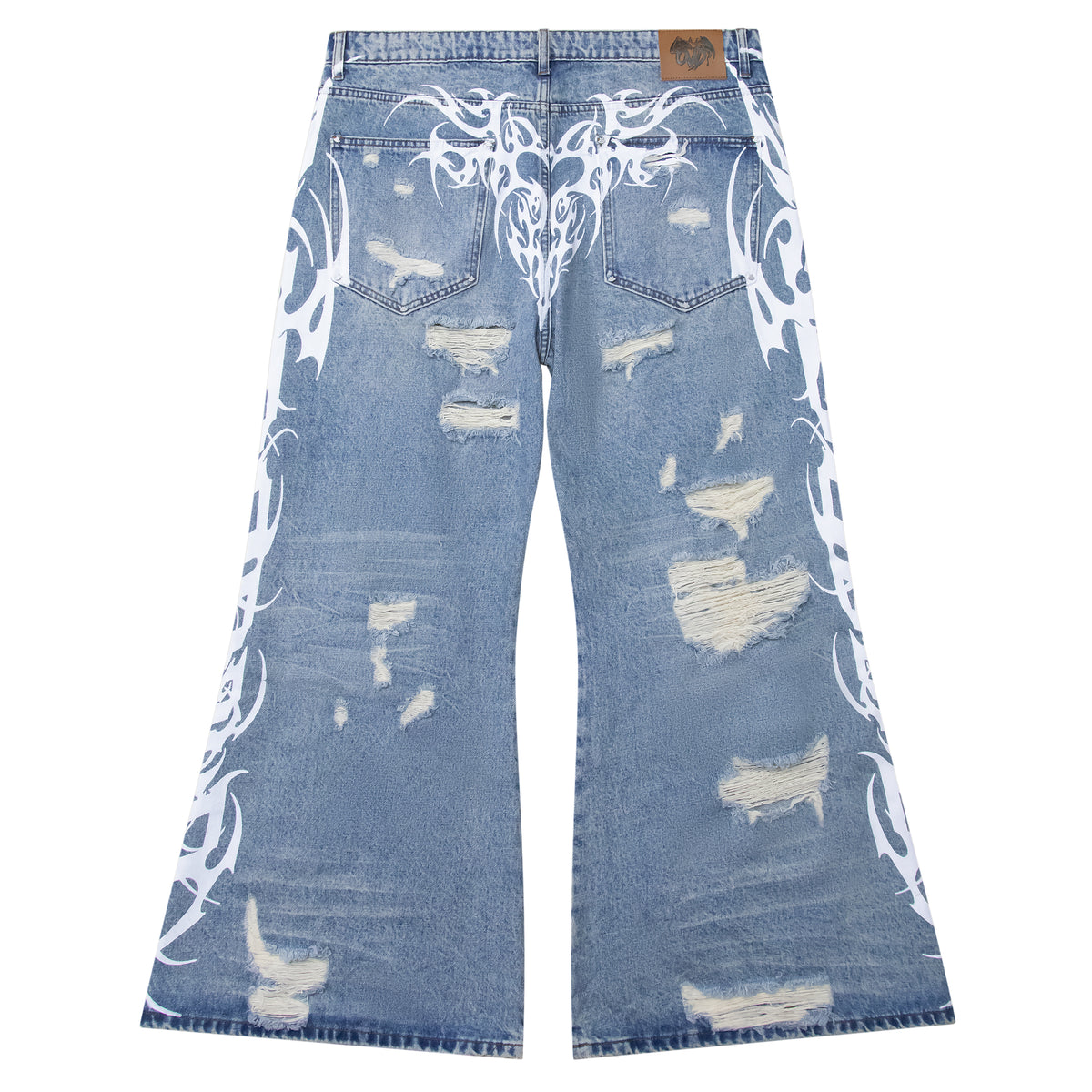 "TRIBAMETAL" DESTROYED DENIM
