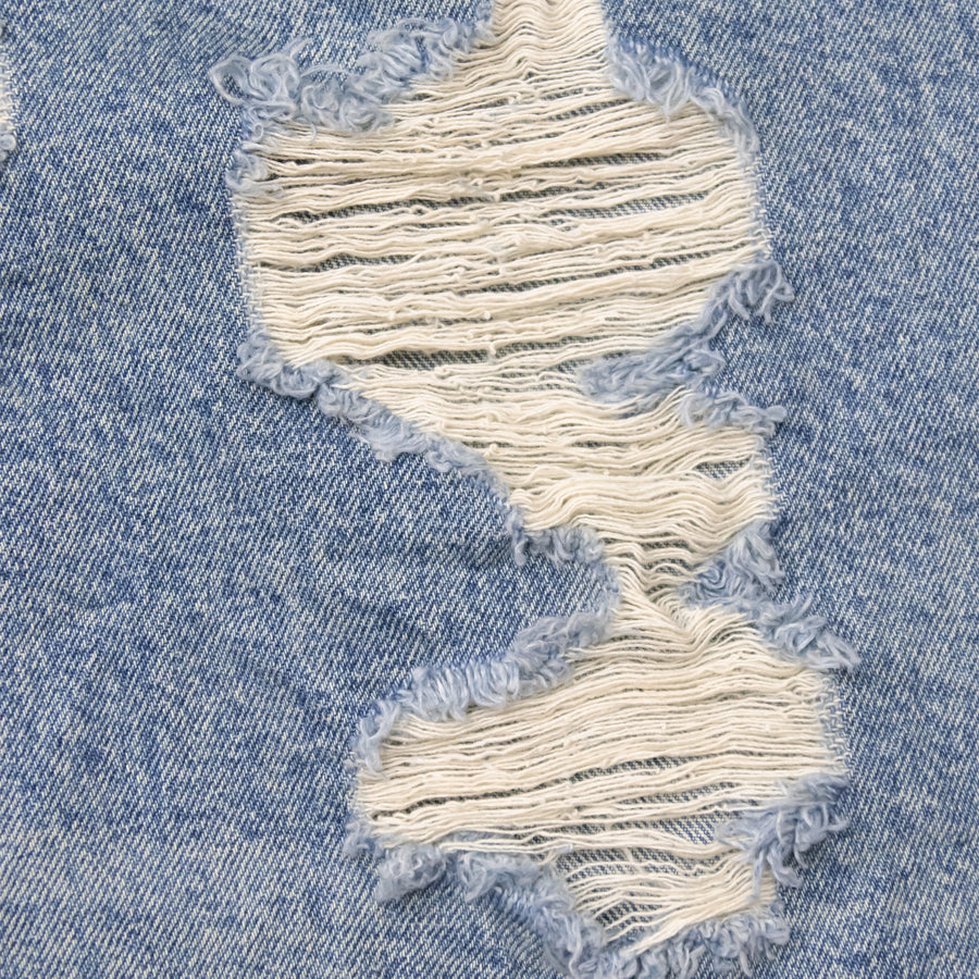 "TRIBAMETAL" DESTROYED DENIM