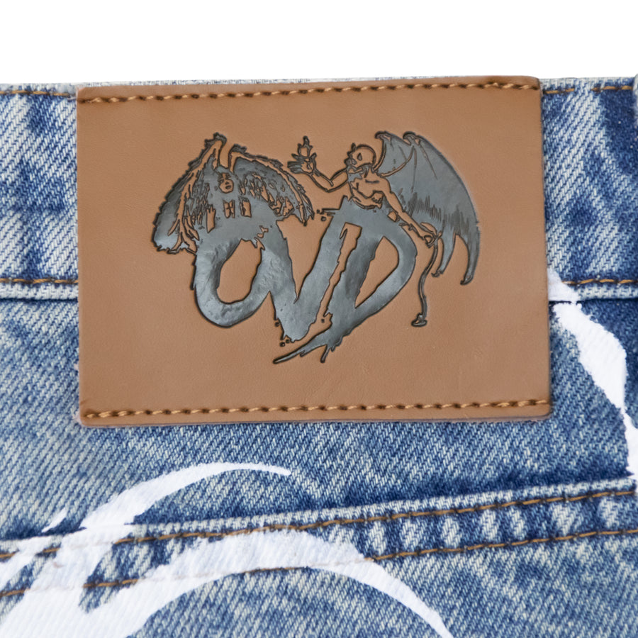 "TRIBAMETAL" DESTROYED DENIM