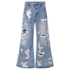 "TRIBAMETAL" DESTROYED DENIM