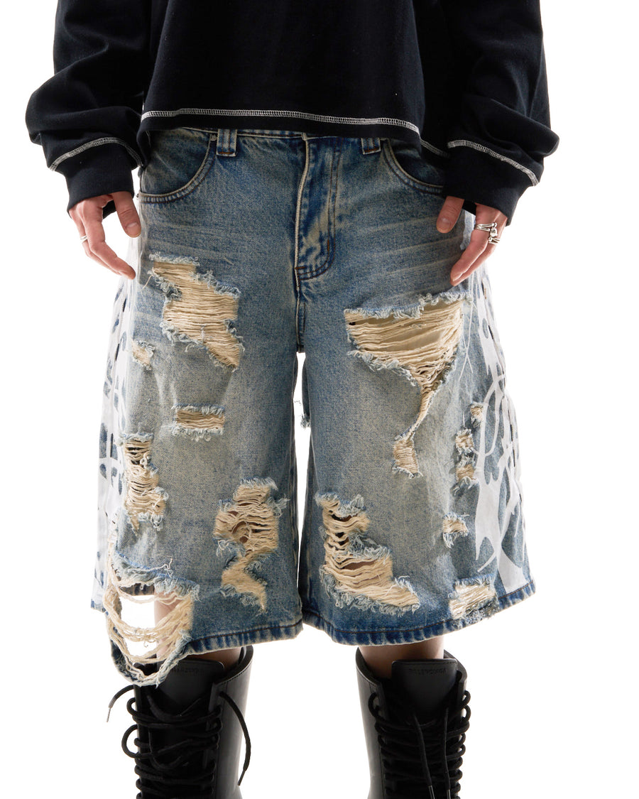 "TRIBAMETAL" DESTROYED JORTS
