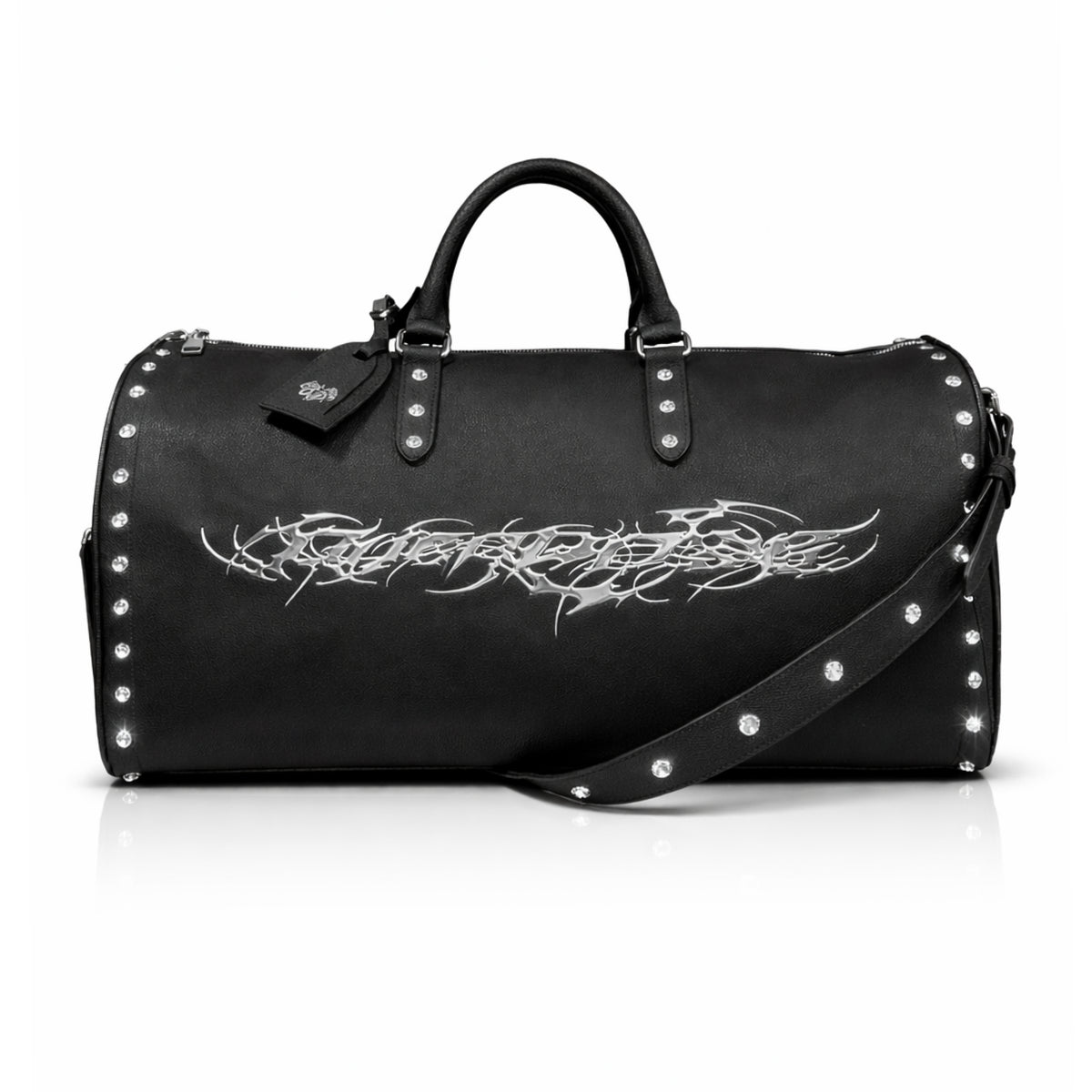 "TRIBAMETAL" LEATHER DUFFLE